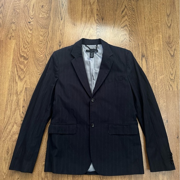 Marc By Marc Jacobs blue and Gray Blazer two button size medium lined casual - Picture 1 of 8